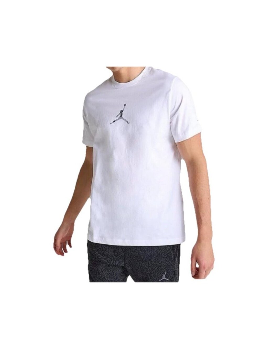 Nike Air Jordan Graphic T-Shirt Watercolor Jumpman White FN5980-100 Men's M New